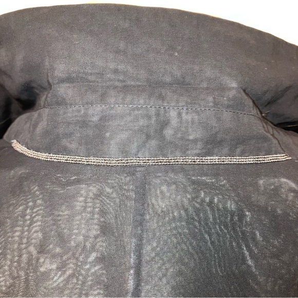 BRUNELLO CUCINELLI Jacket / Coat BLACK Sheer EMBELLISHED Crystals - Sz M Italy - Picture 16 of 16